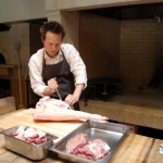 Russell preping pork